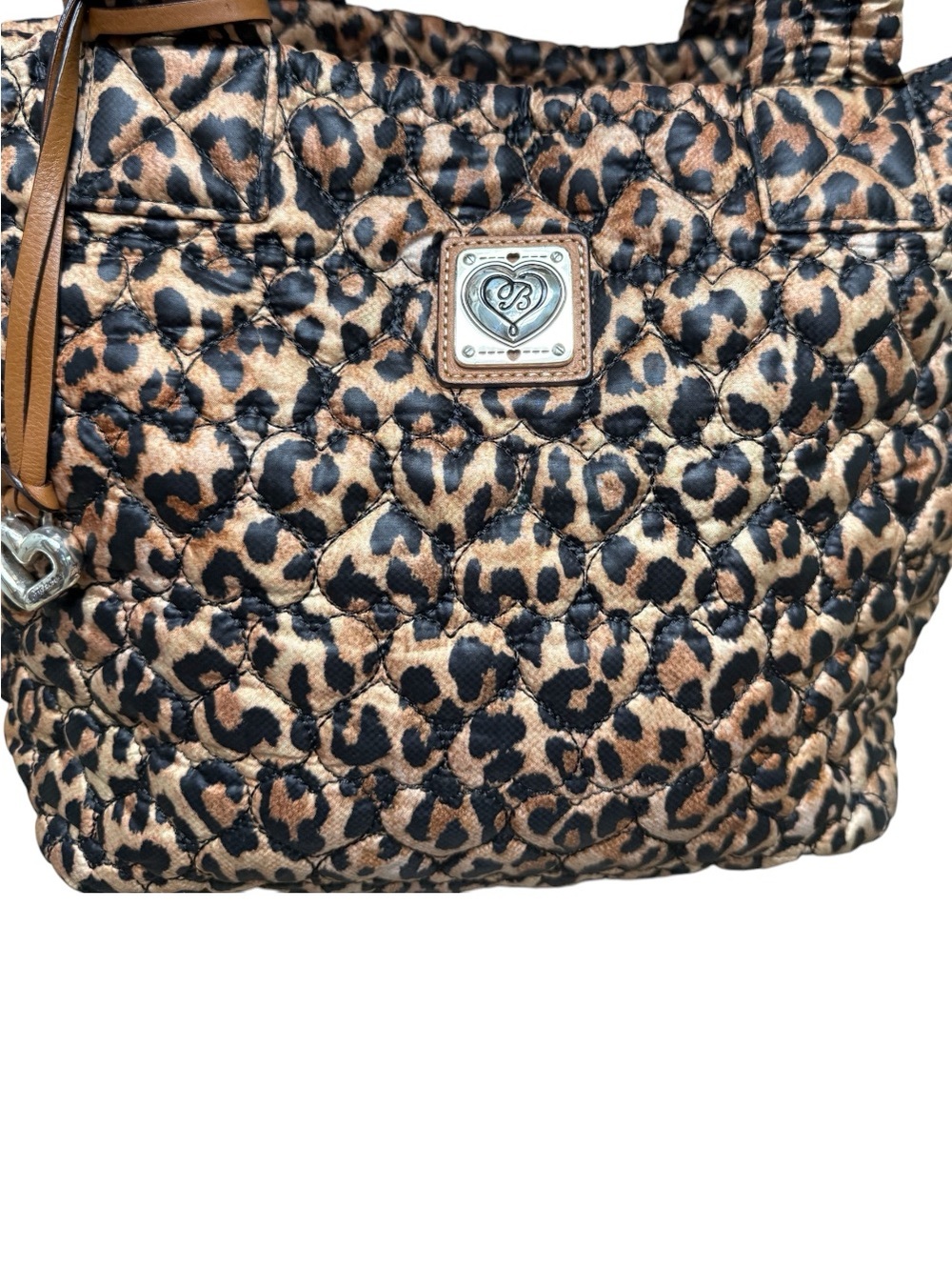 BRIGHTON HEART TO HEART KARTER CATWALK QUILTED LIGHTWEIGHT TOTE W/TRAVEL POUCH - Picture 4 of 16